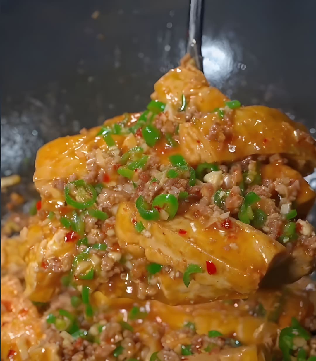 Đậu phụ chưng thịt bằm