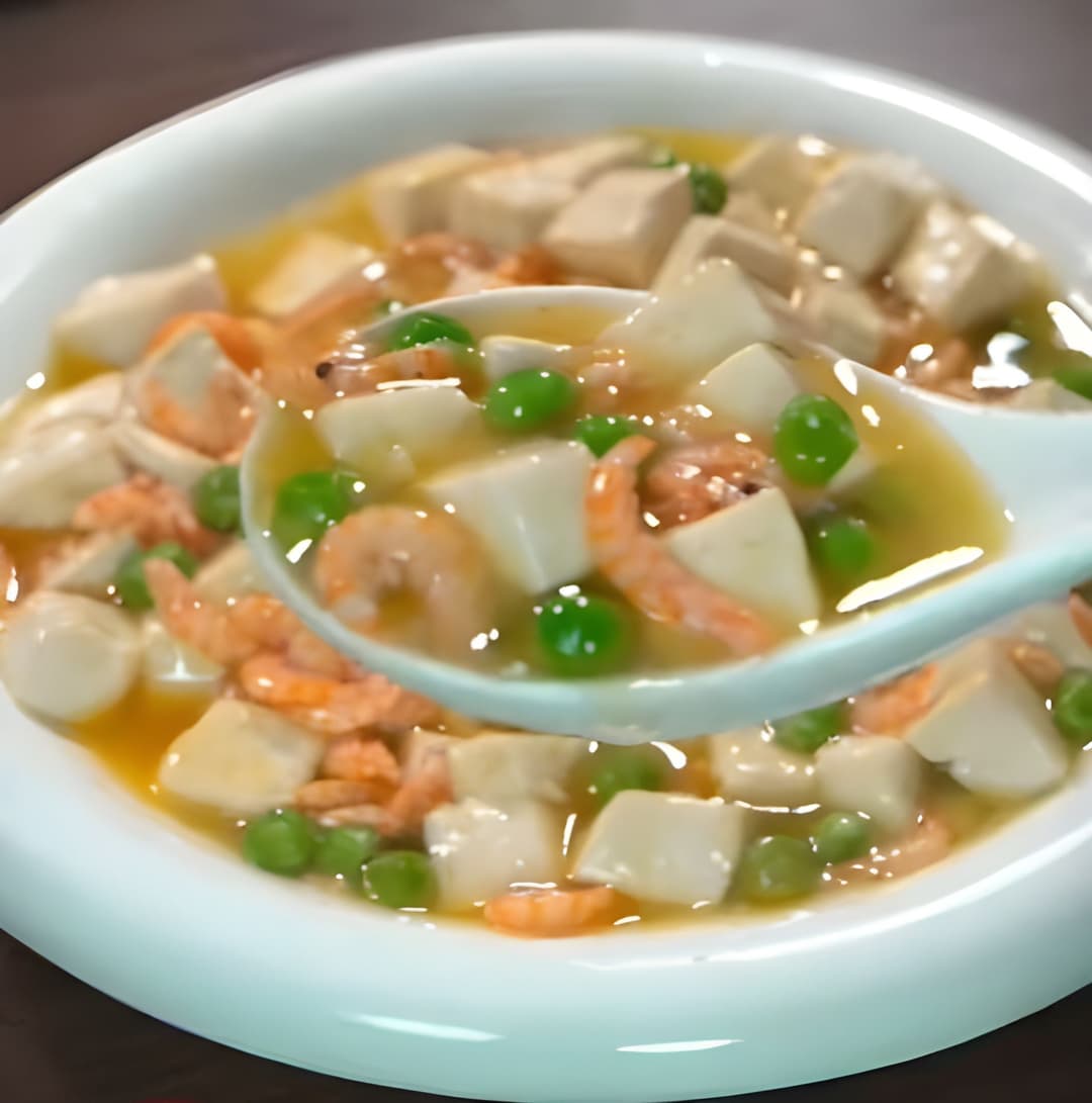 Đậu phụ hầm tôm