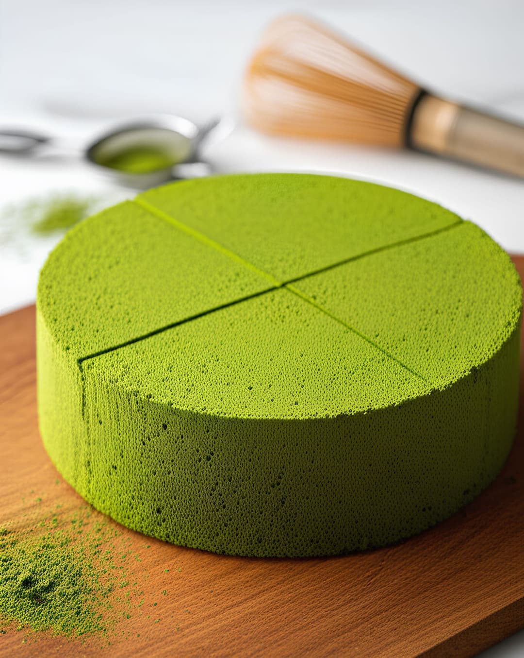 Bánh bông lan matcha