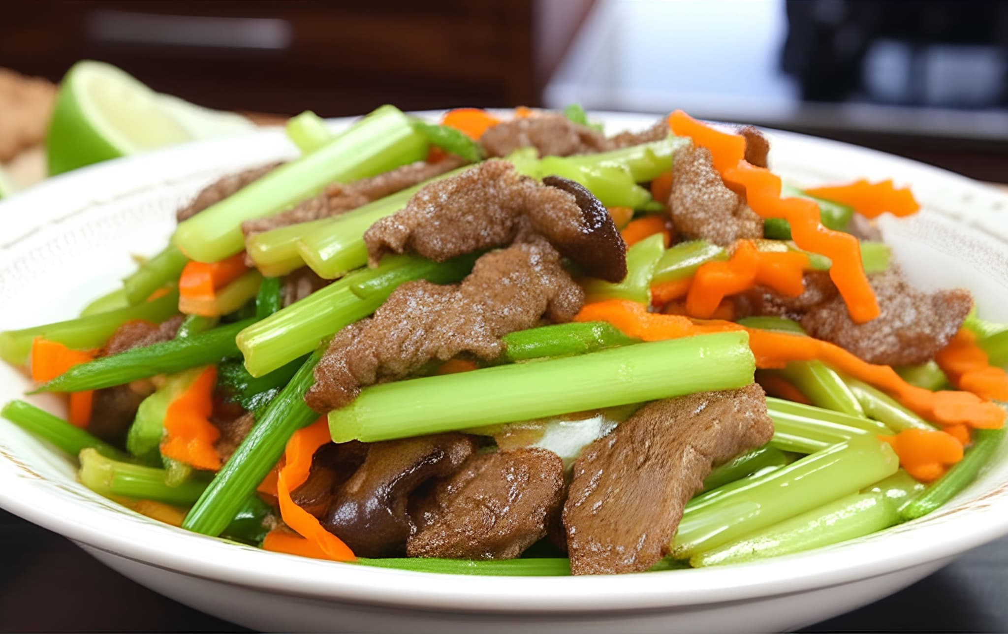Bò xào cần tây