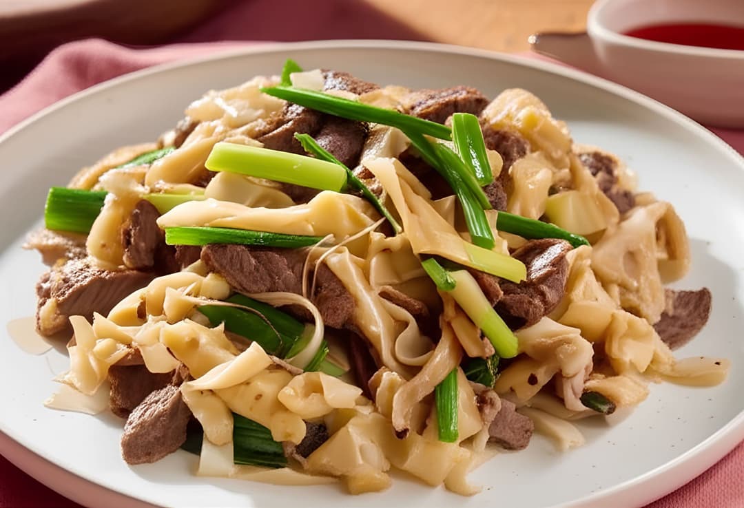 Bò xào măng