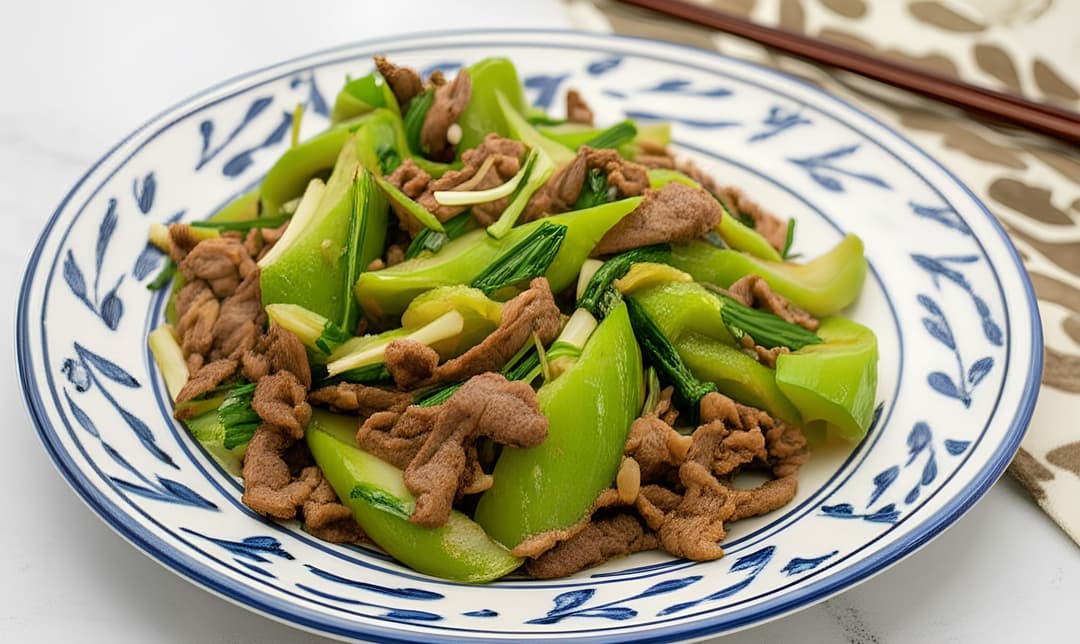 Bò xào mướp hương