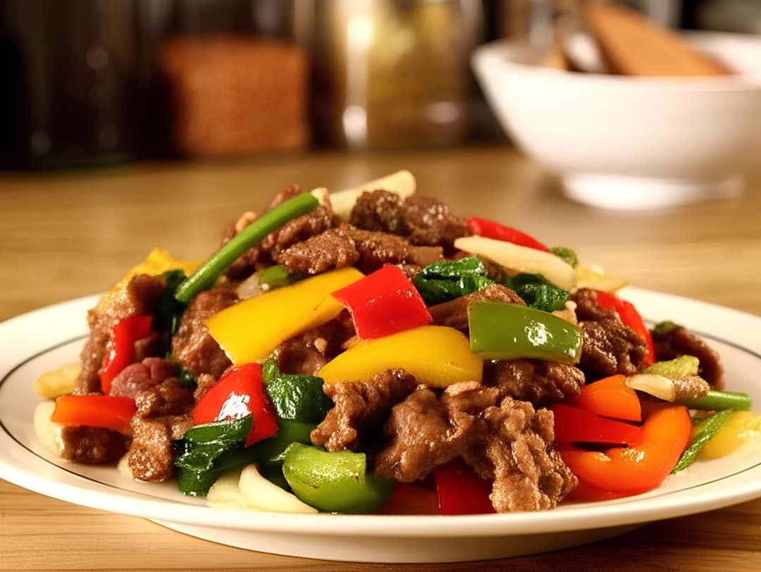 Bò xào ớt chuông