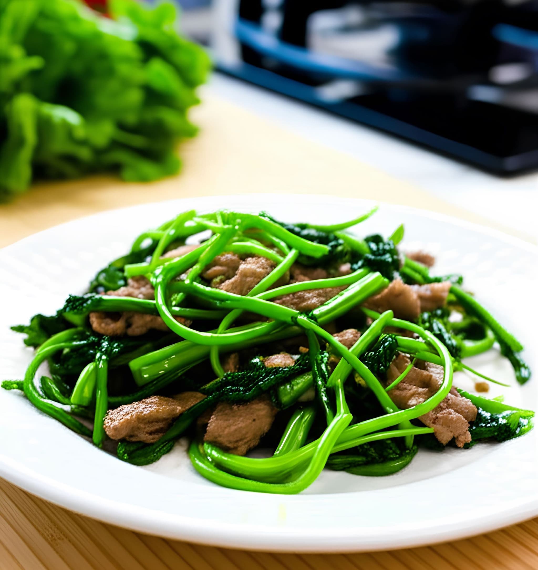 Bò xào rau muống