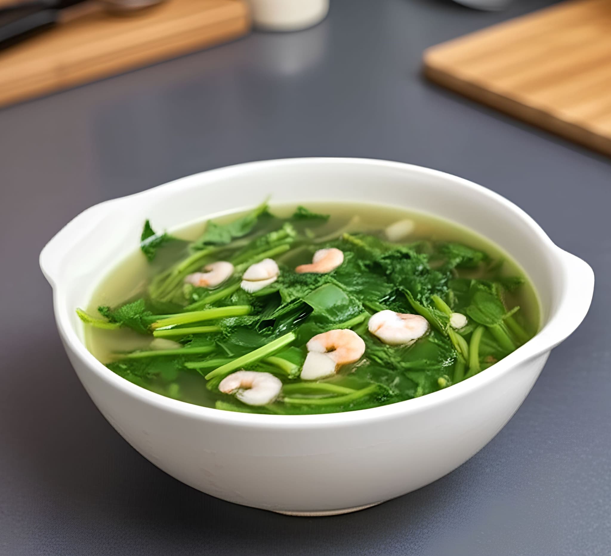 Canh rau đay mồng tơi