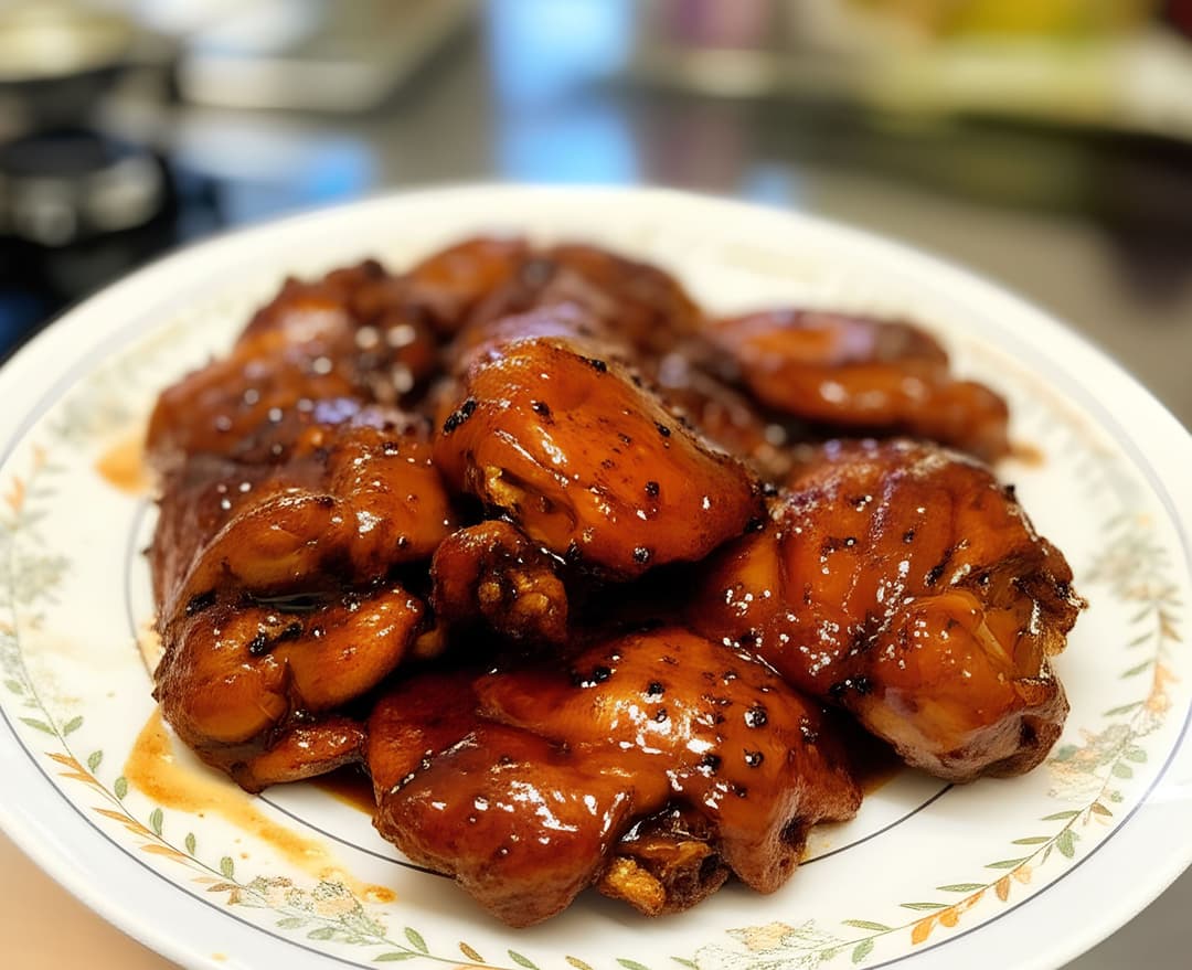 Gà sốt tiêu đen
