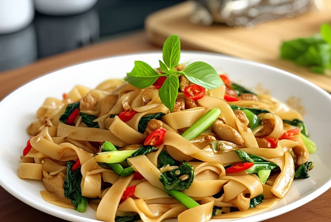 Phở xào gà