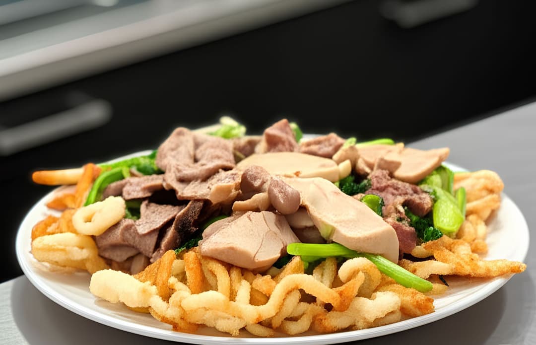 Phở xào tim cật