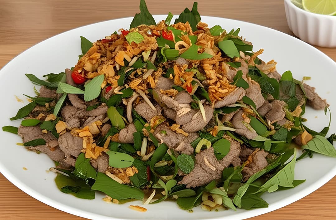 Salad bò tái chanh
