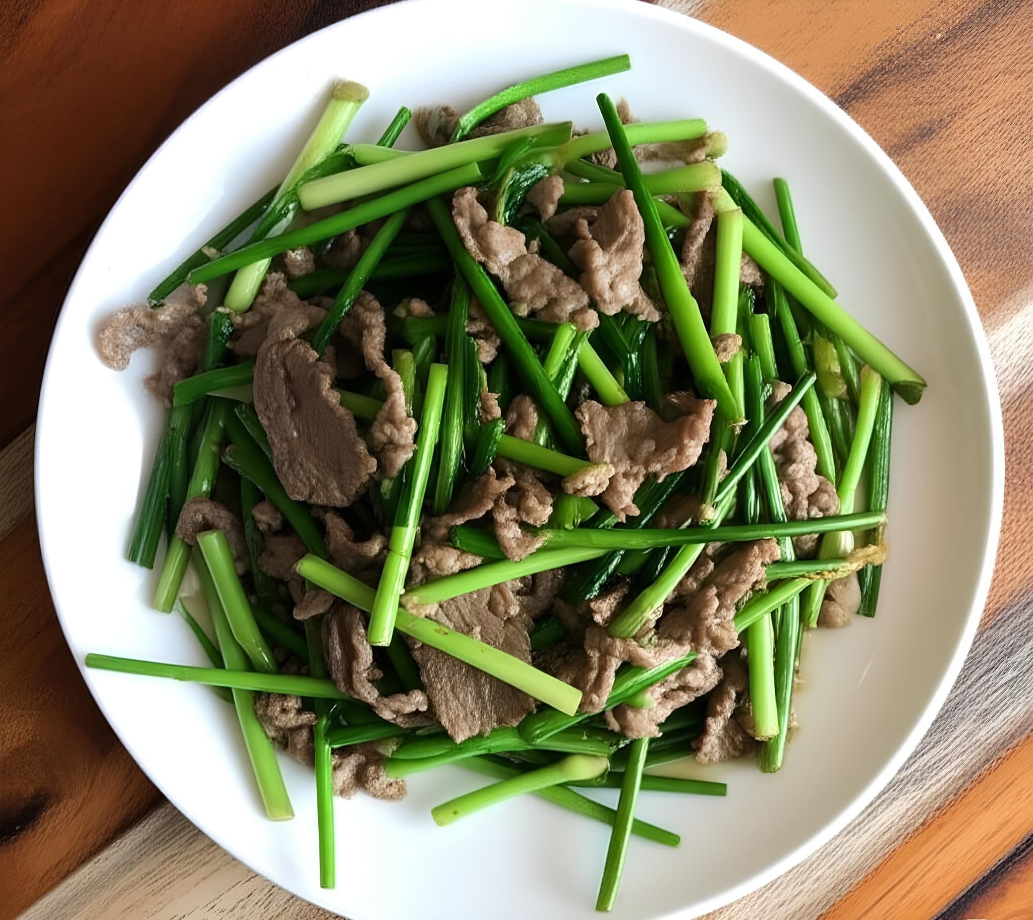 Bò xào bông hẹ