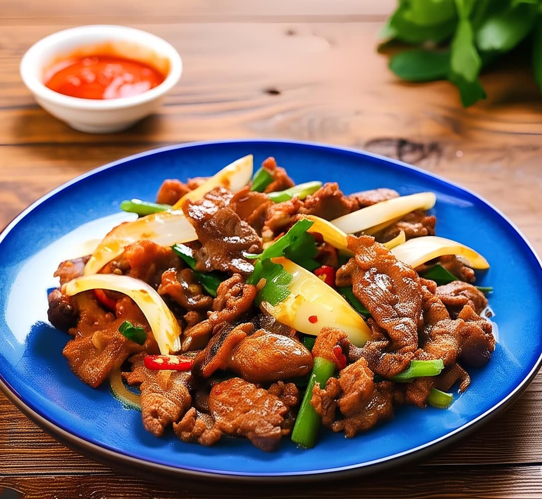 Bò xào sa tế
