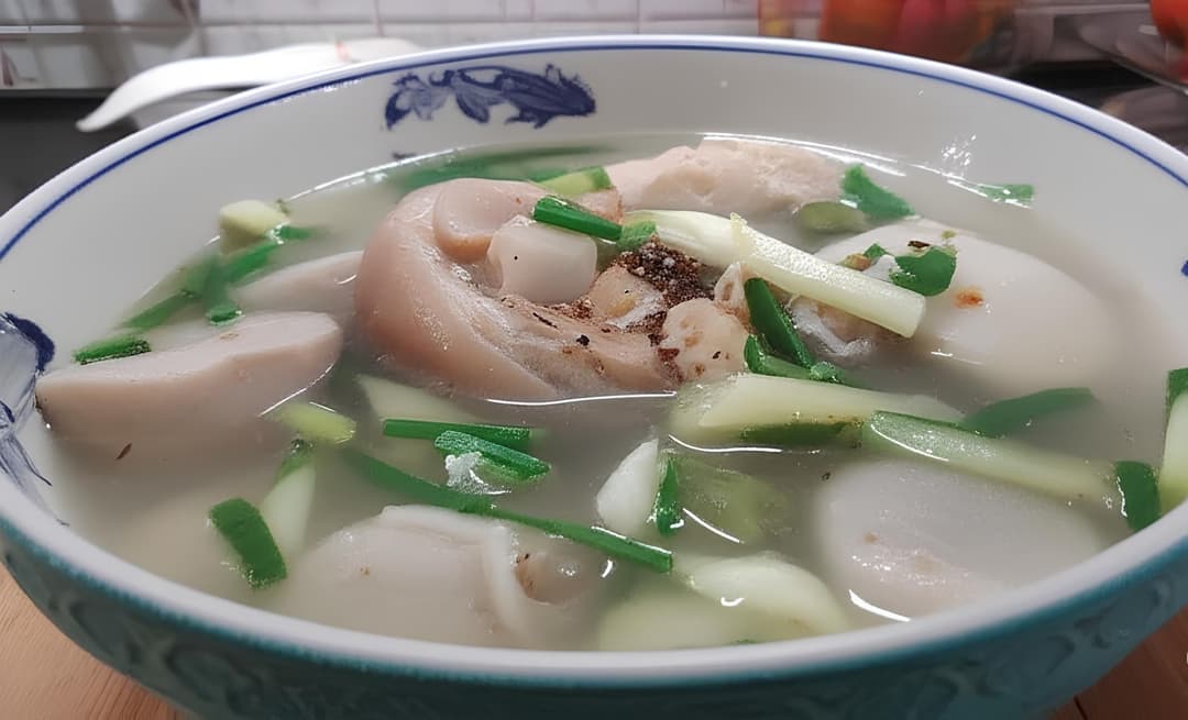 Canh khoai sọ móng giò
