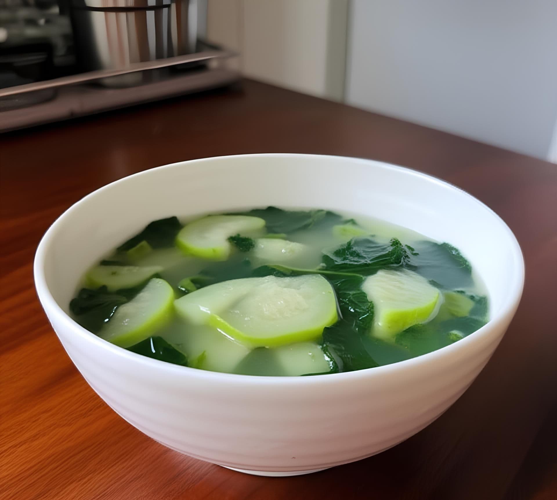 Canh mướp mồng tơi