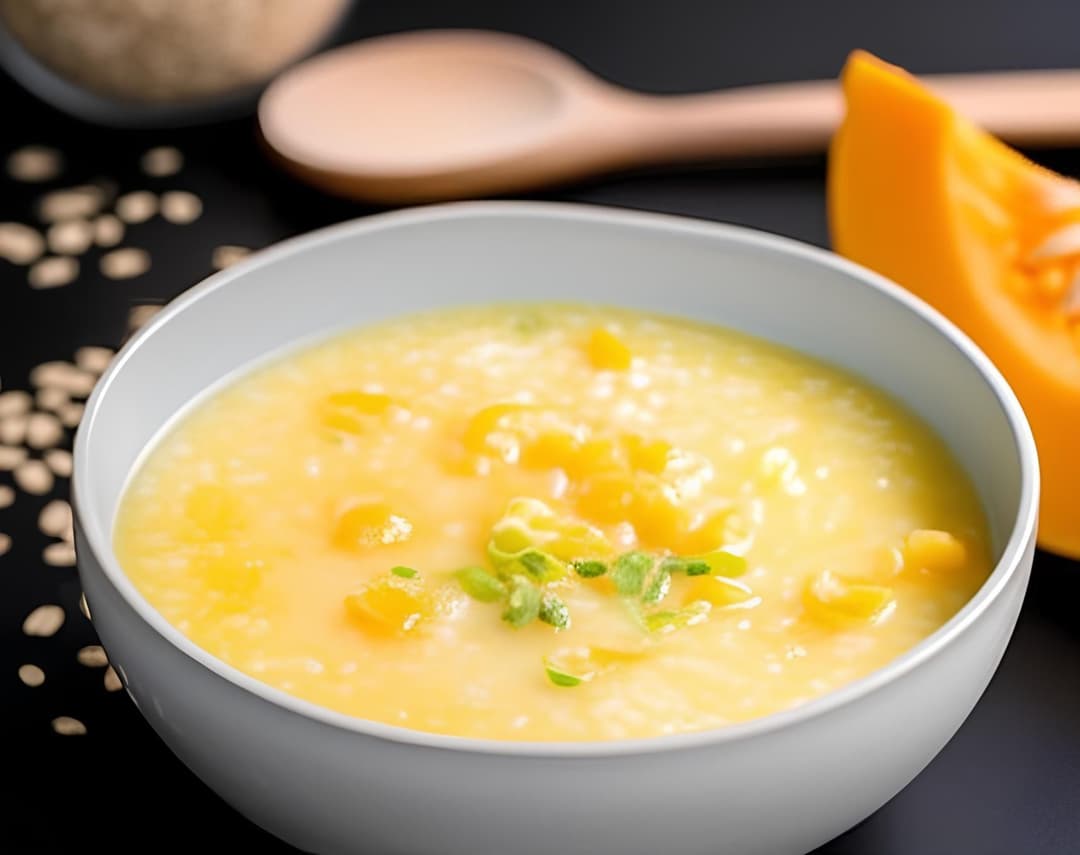 Cháo bí đỏ yến mạch