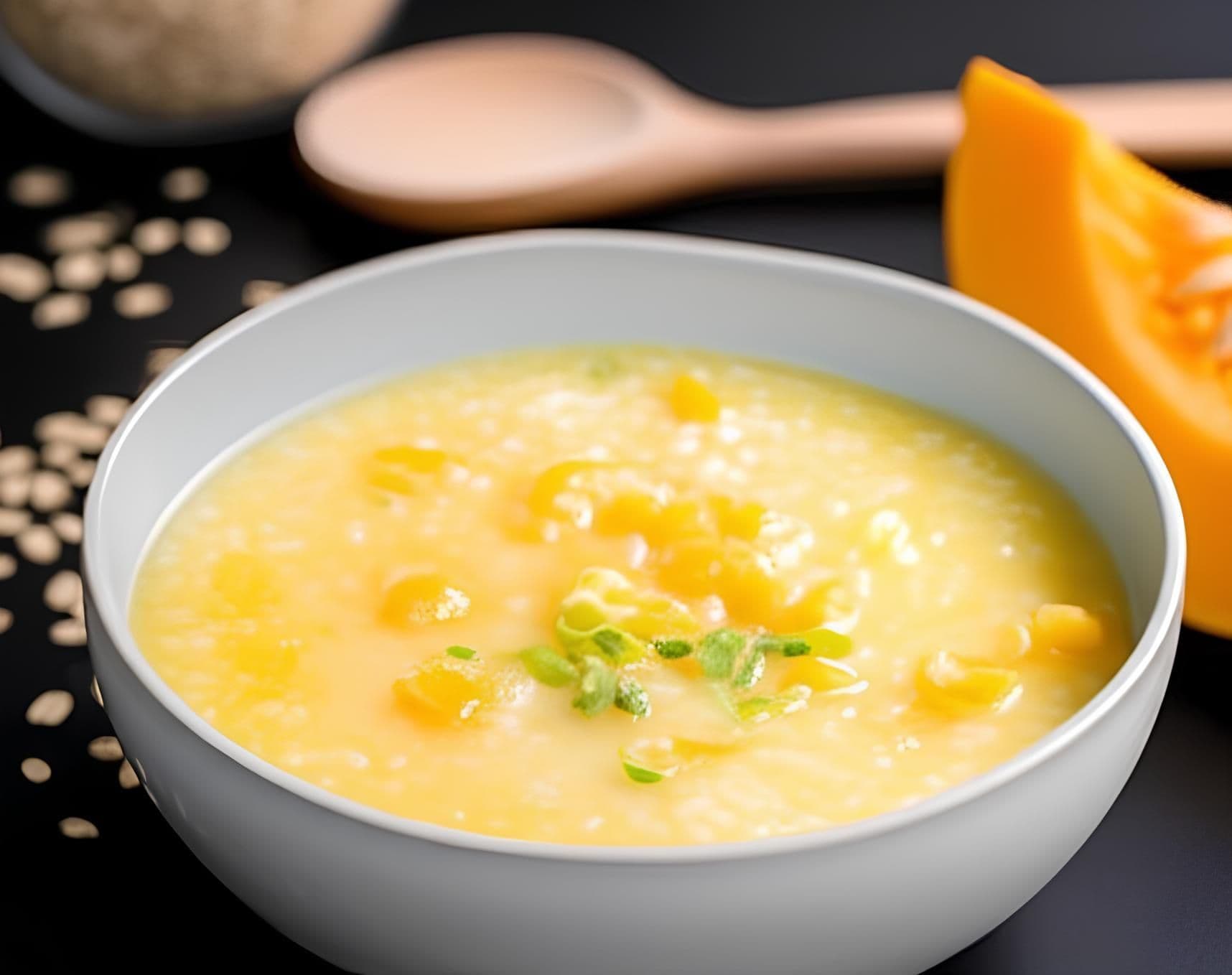 Cháo bí đỏ yến mạch