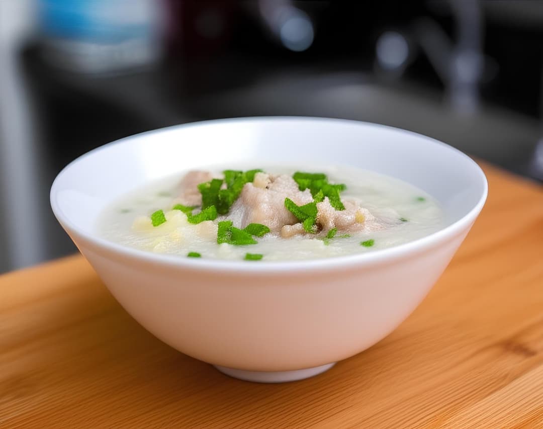 Cháo đậu xanh sườn non