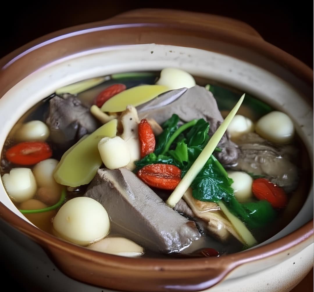 Dê hầm hạt sen