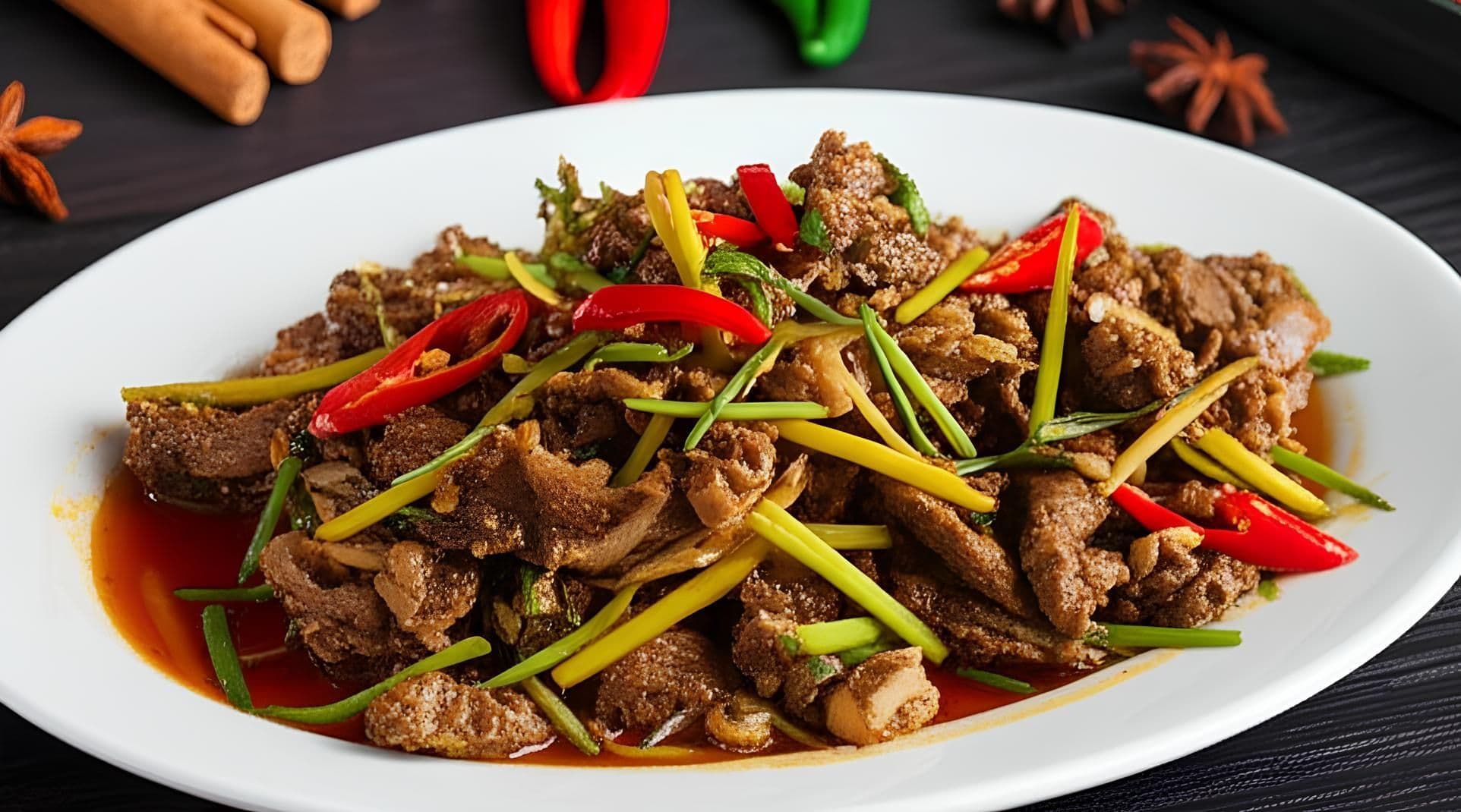 Dê xào sả ớt