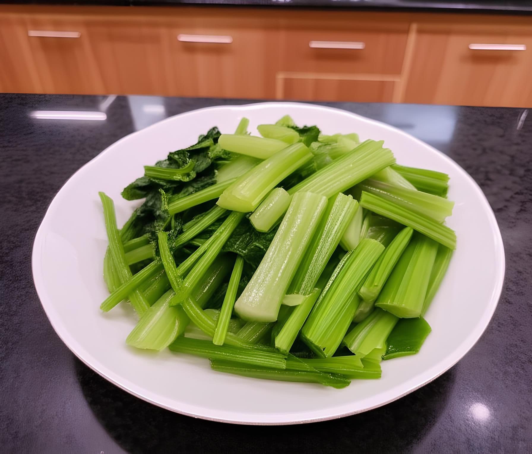 Rau cải ngọt luộc
