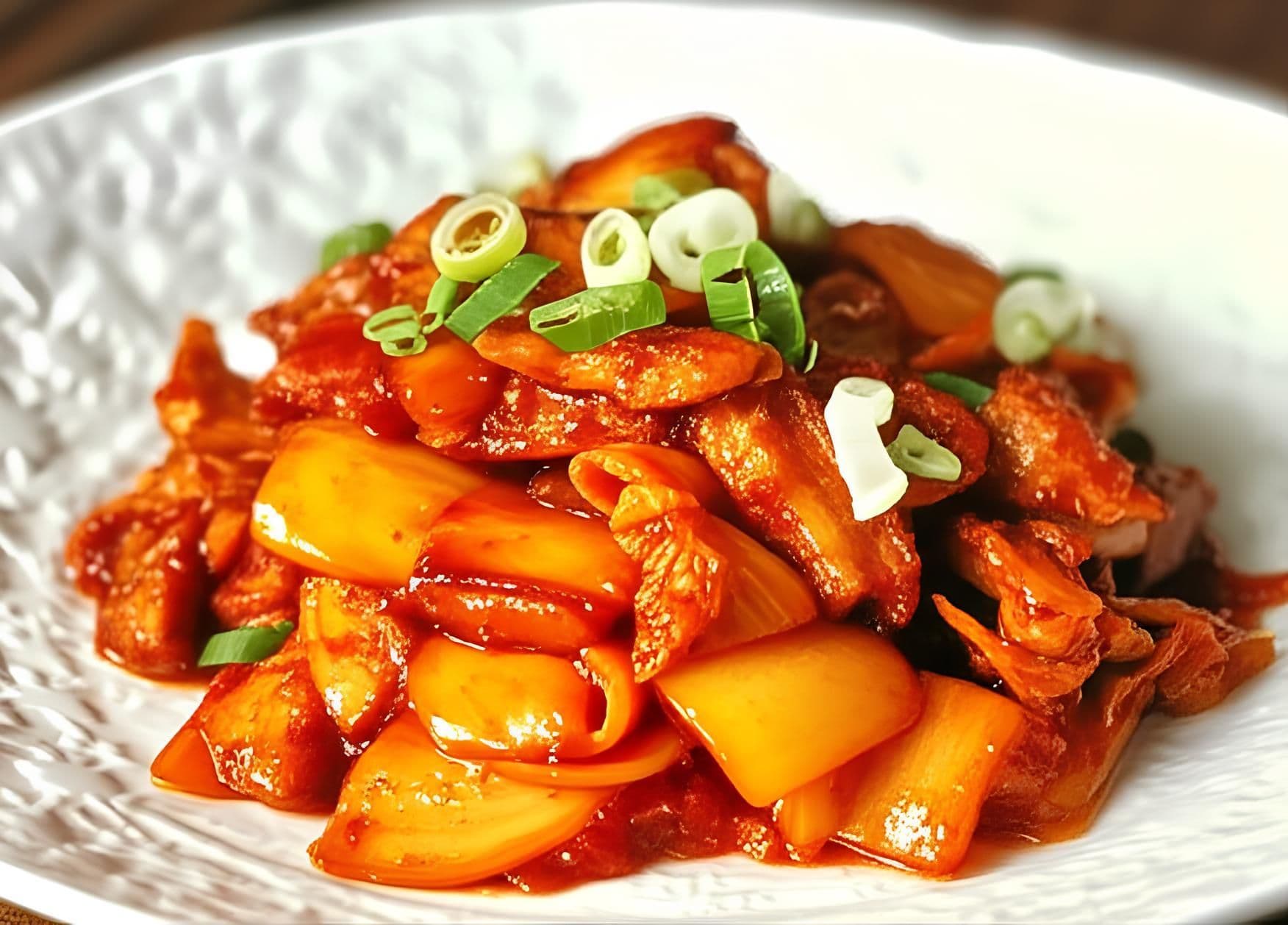 Thịt lợn xào kim chi