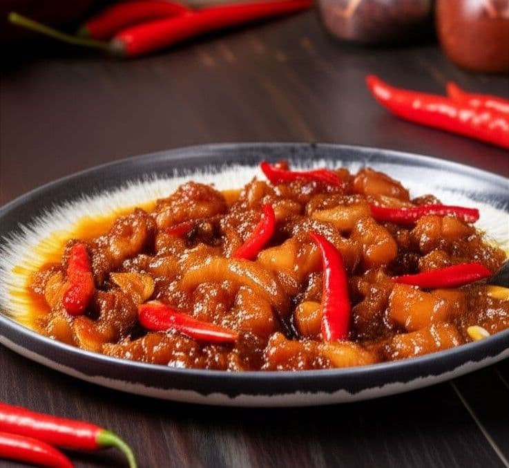 Thịt lợn xào mắm ruốc
