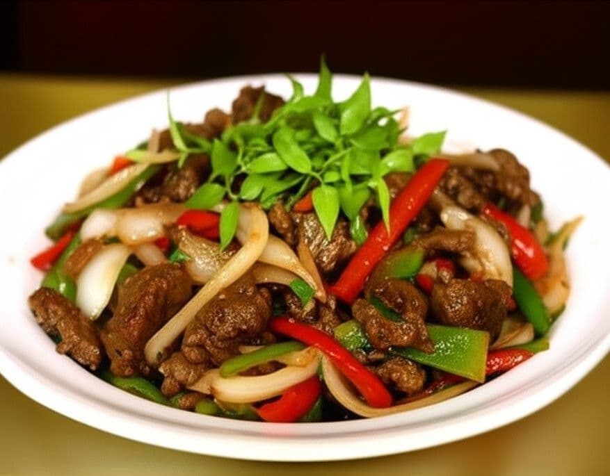 Thịt lợn xào lăn