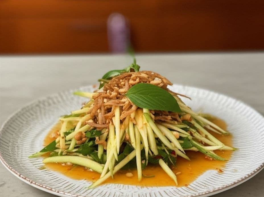 Gỏi khô mực trộn cóc