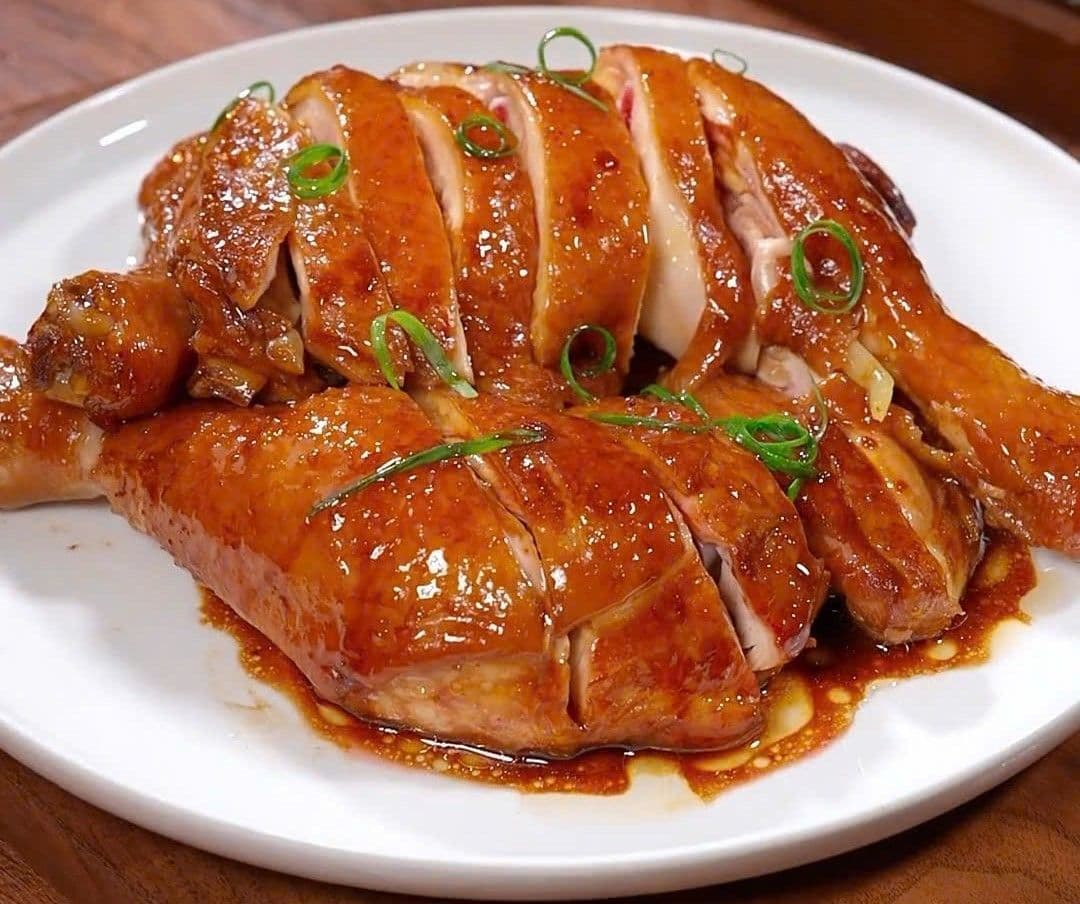 Gà hấp xì dầu