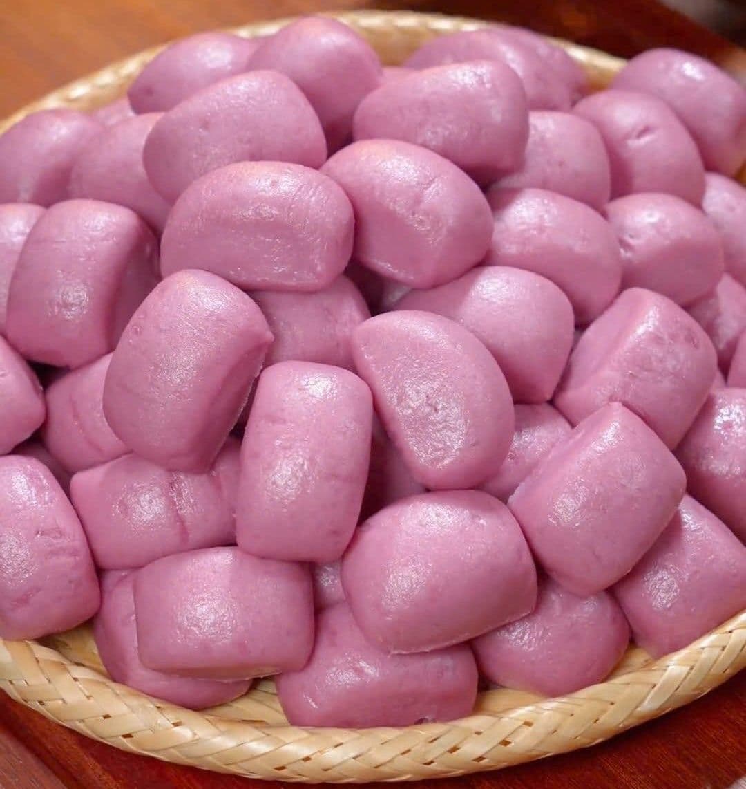 Bánh bao khoai lang tím