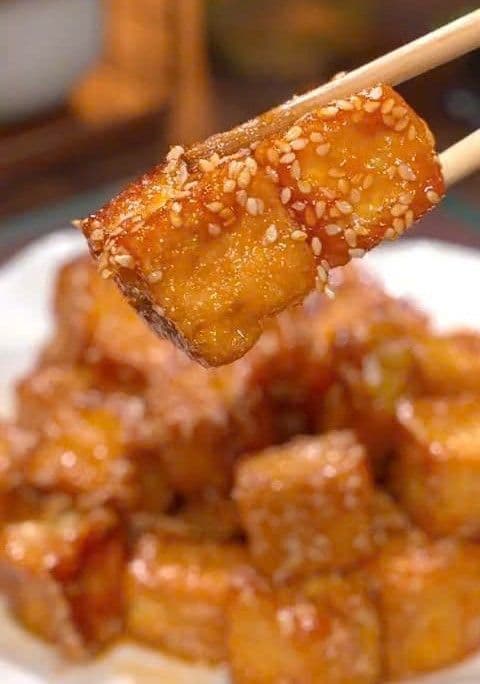 Đậu phụ sốt chua ngọt