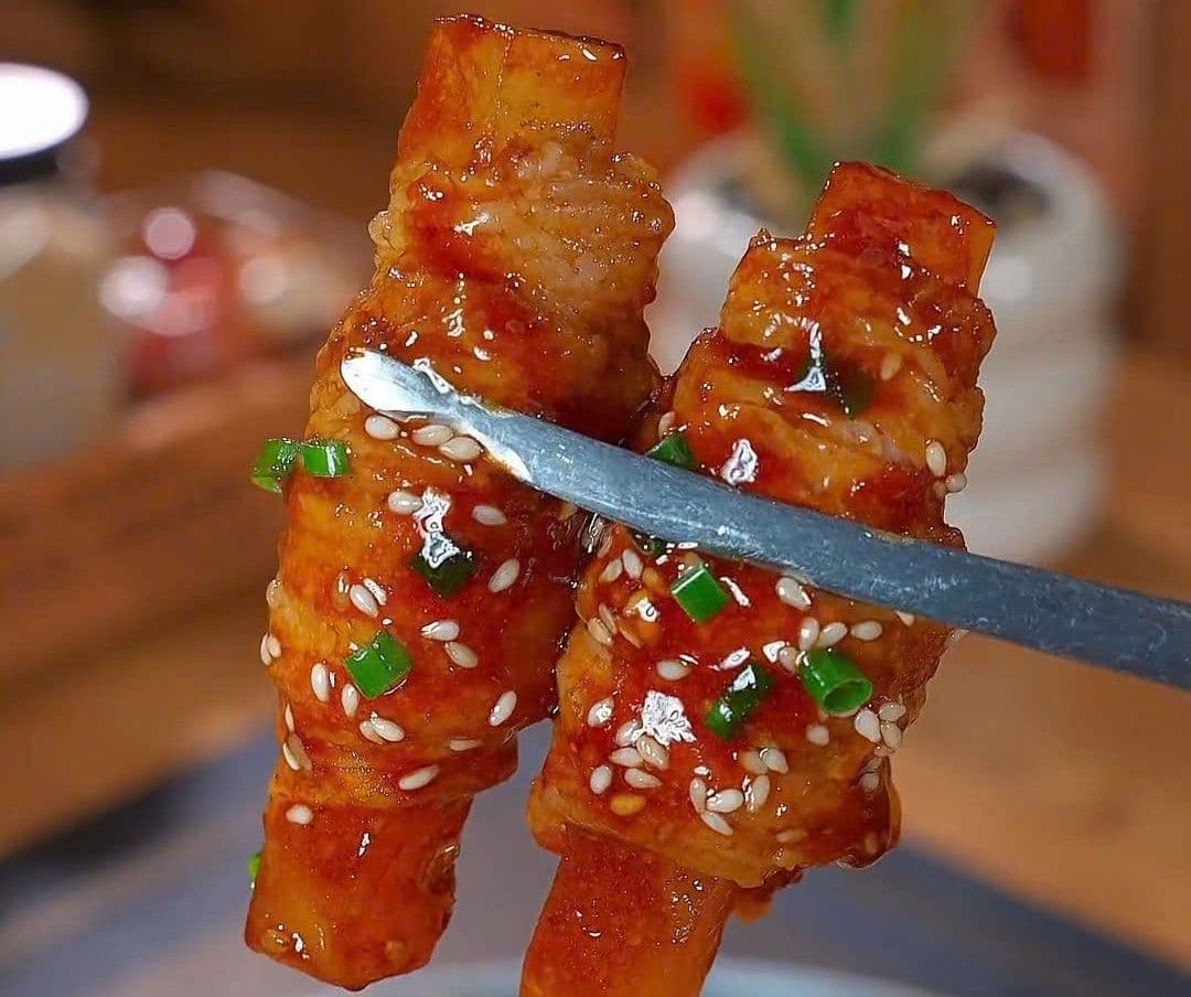 Khoai tây cuộn thịt