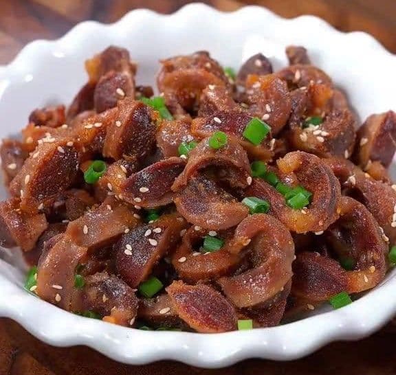 Mề gà chiên cay