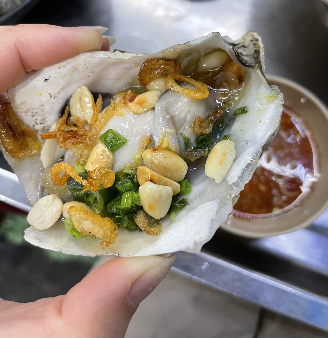 Hàu nướng mỡ hành