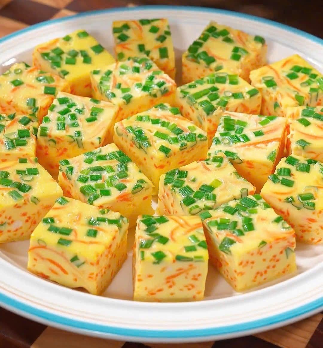 Trứng hấp rau củ