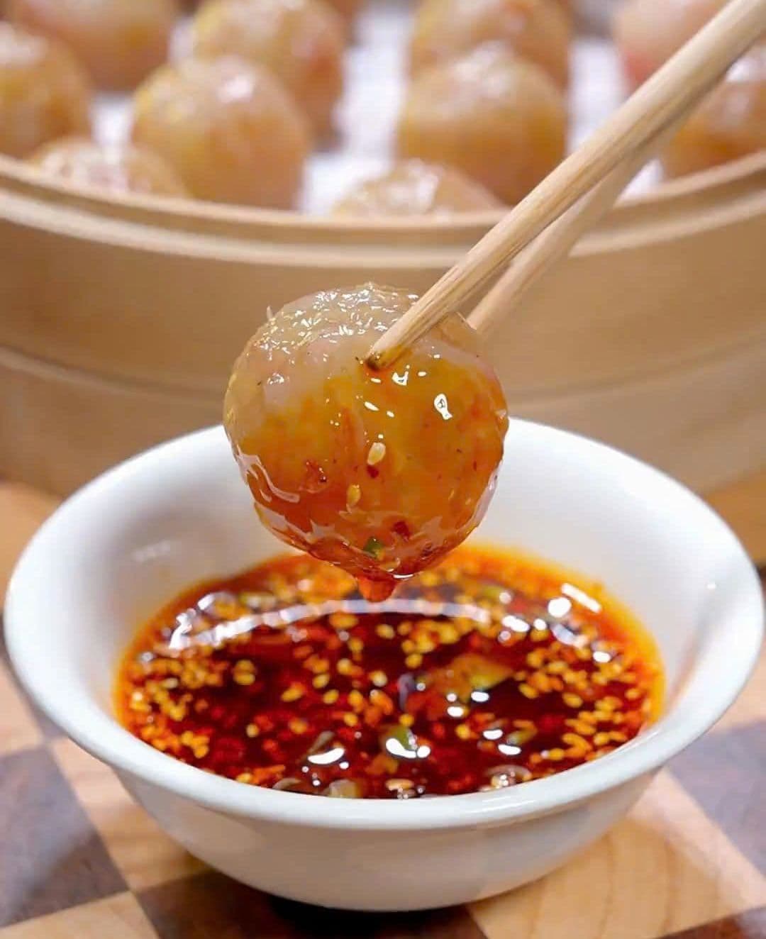 Viên rau củ hấp