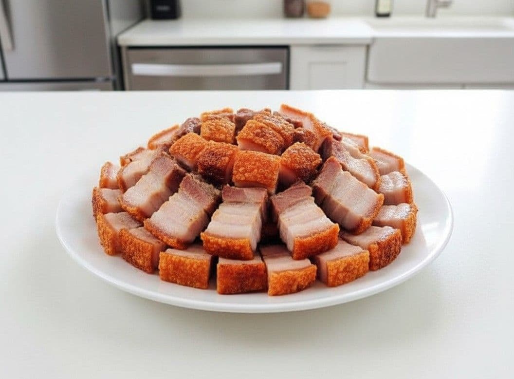 Ba chỉ quay giòn bì