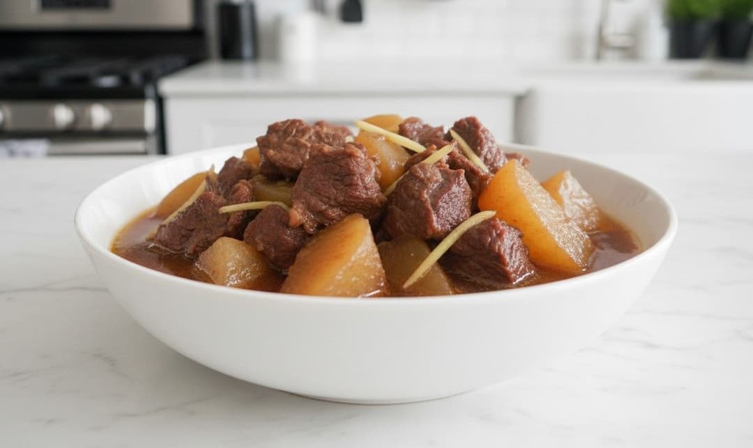 Bò kho củ cải