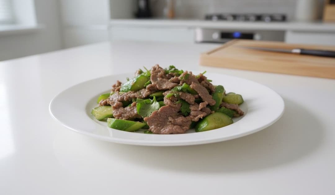 Bò xào dưa leo