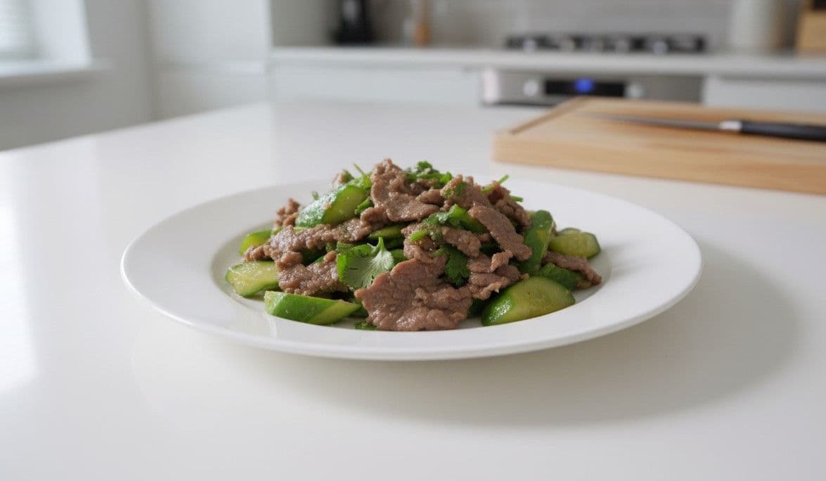 Bò xào dưa leo