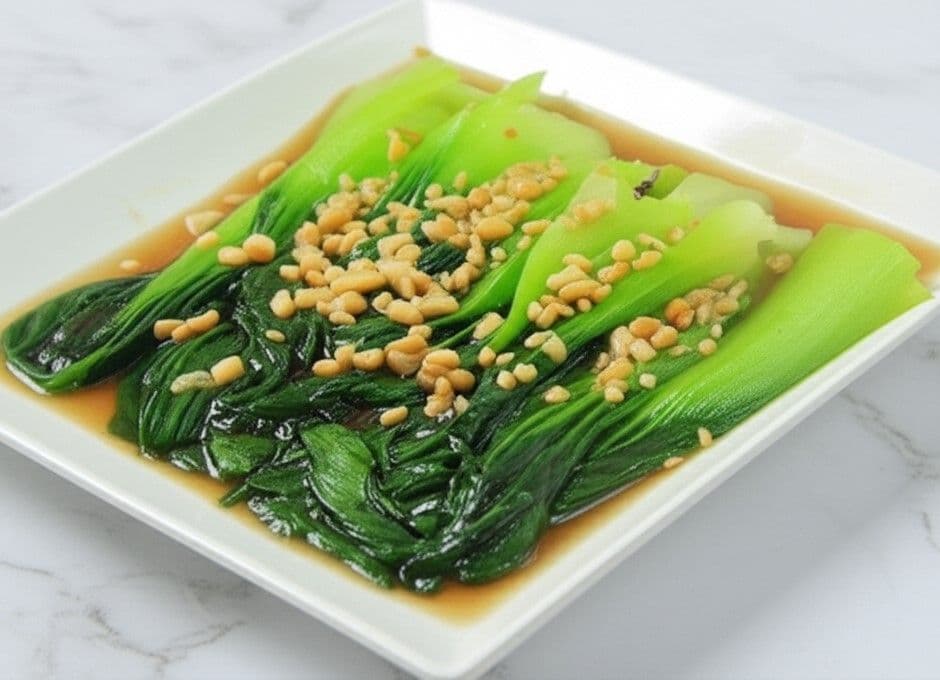 Cải thìa xào dầu hào