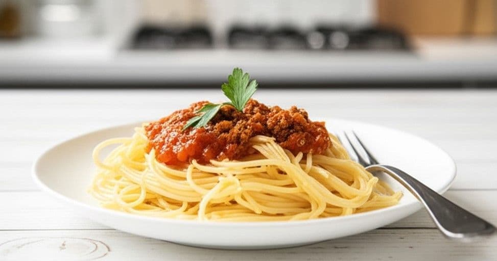 Mì Ý sốt cà chua thịt bò bằm