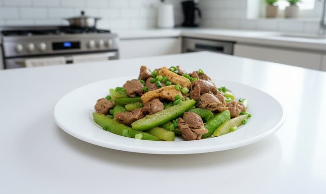Mướp xào lòng gà