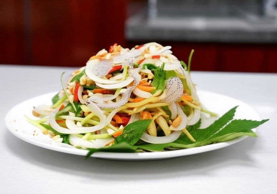 Nộm sứa hành tây