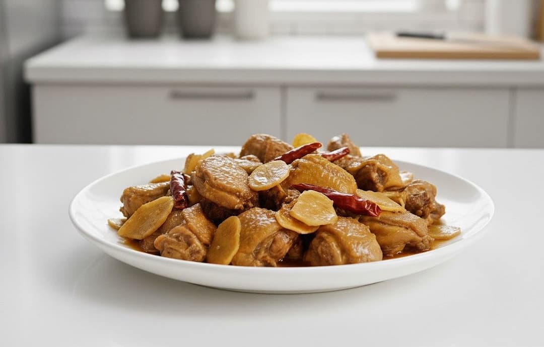 Vịt kho riềng ớt khô