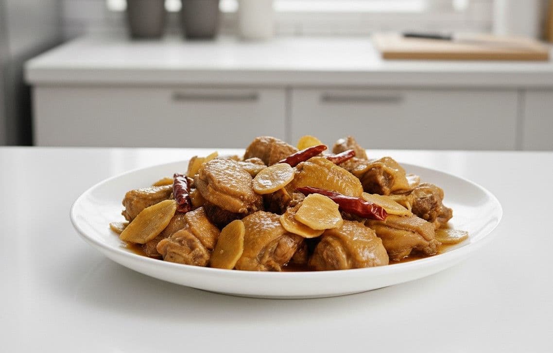 Vịt kho riềng ớt khô