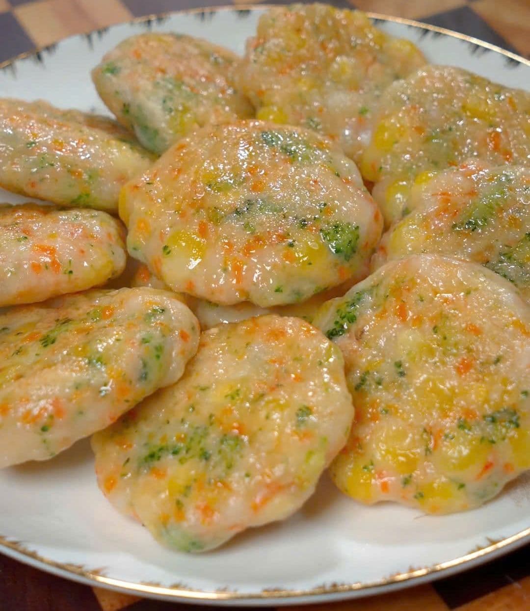 Chả tôm rau củ