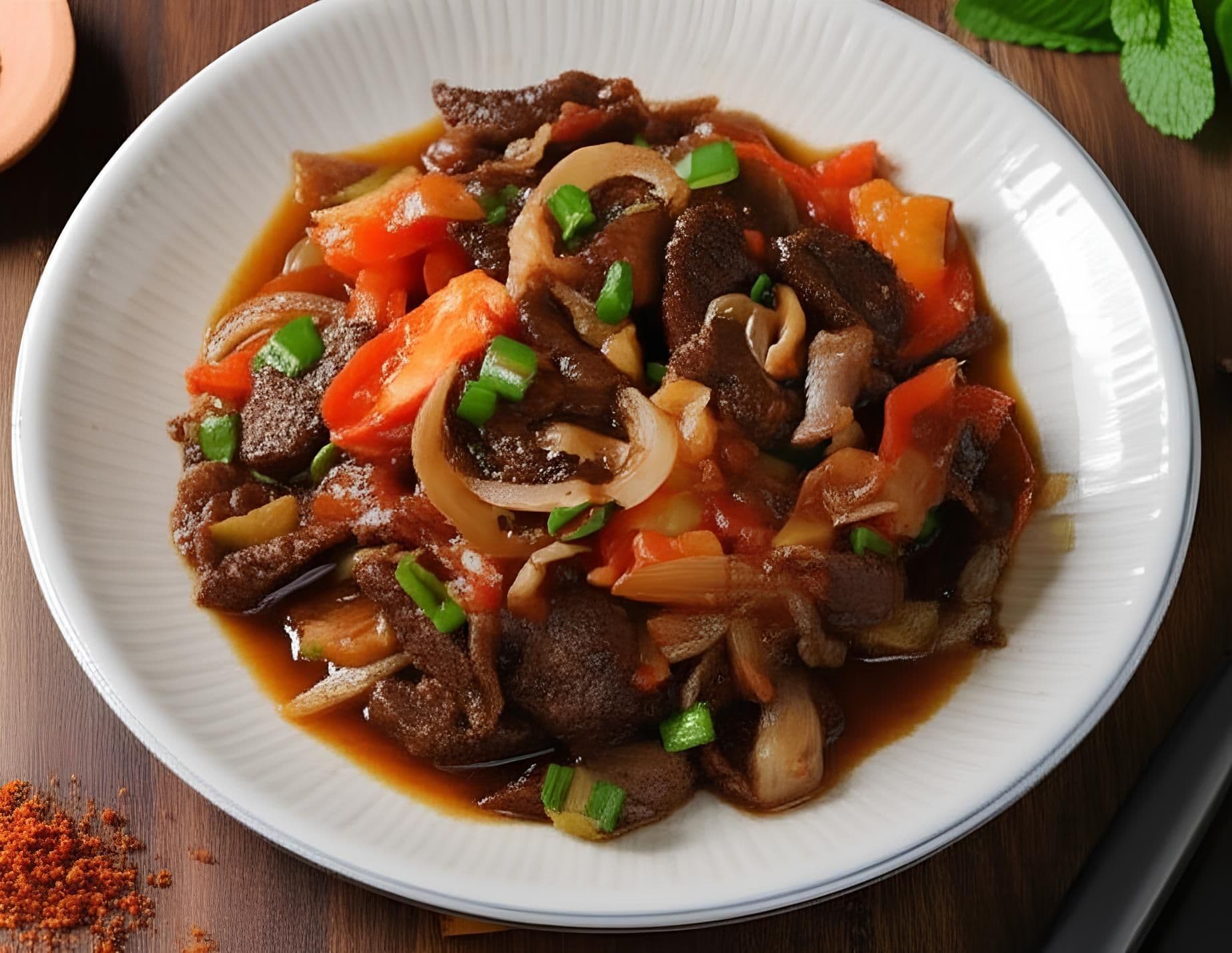 Bò xào cà chua